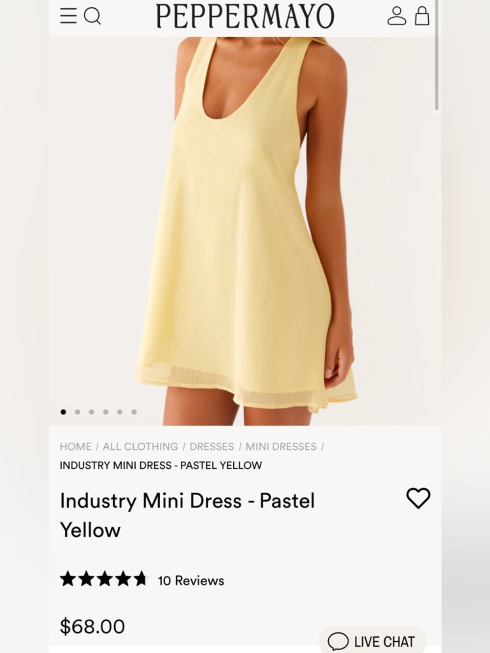 Peppermayo Industry Mini Dress US 4 / Small